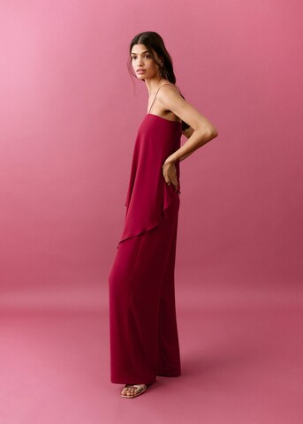 MANGO TEEN Dungarees 'Loto' in Red