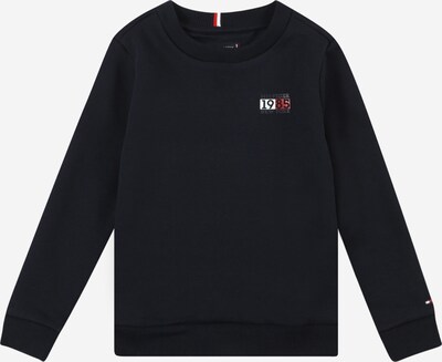 TOMMY HILFIGER Sweatshirt em marinho / cinzento escuro / vermelho escuro / branco, Vista do produto