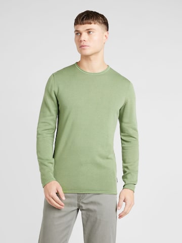 Only & Sons Regular fit Sweater 'GARSON' in Green: front