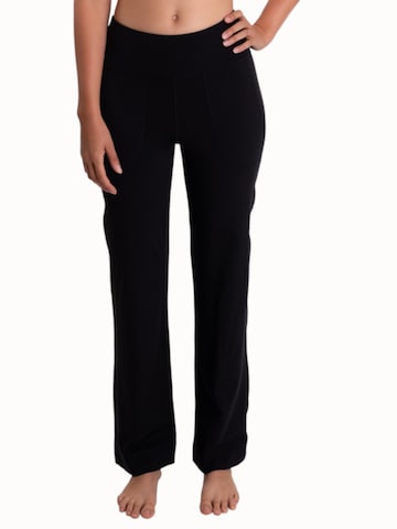 mymotus Wide Leg Sporthose 'YW101 NOS'‌‌ in Schwarz: Vorderseite