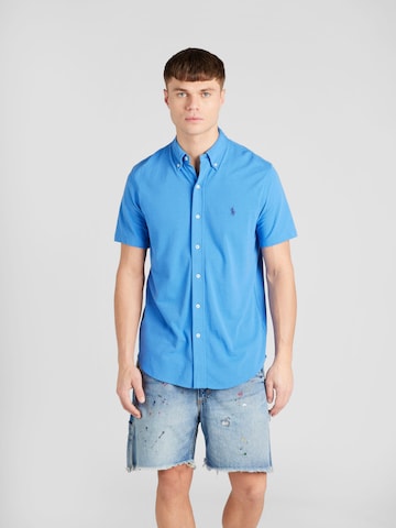 Polo Ralph Lauren Regular fit Overhemd in Blauw: voorkant