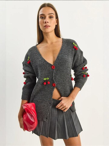 Bianco Lucci Strickjacke 'Strickjacken'‌‌‌‌‌‌‌‌ in Grau