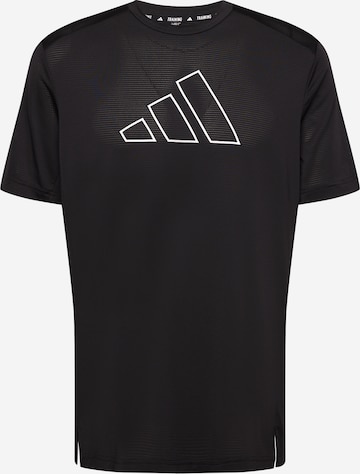ADIDAS PERFORMANCE Performance shirt 'Train Icons' in Black: front