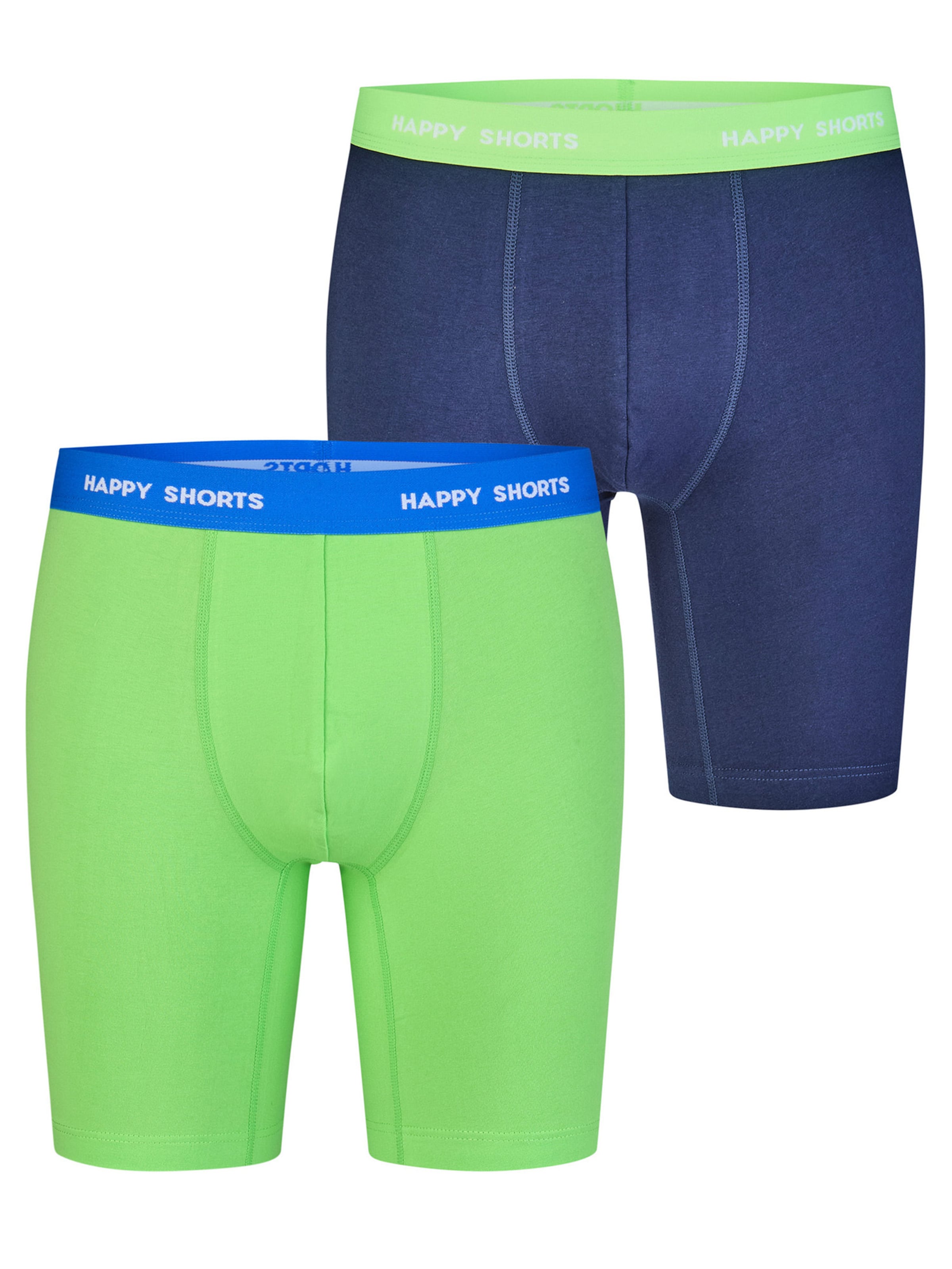 Boxers ' Jersey ' Happy Shorts en bleu : devant