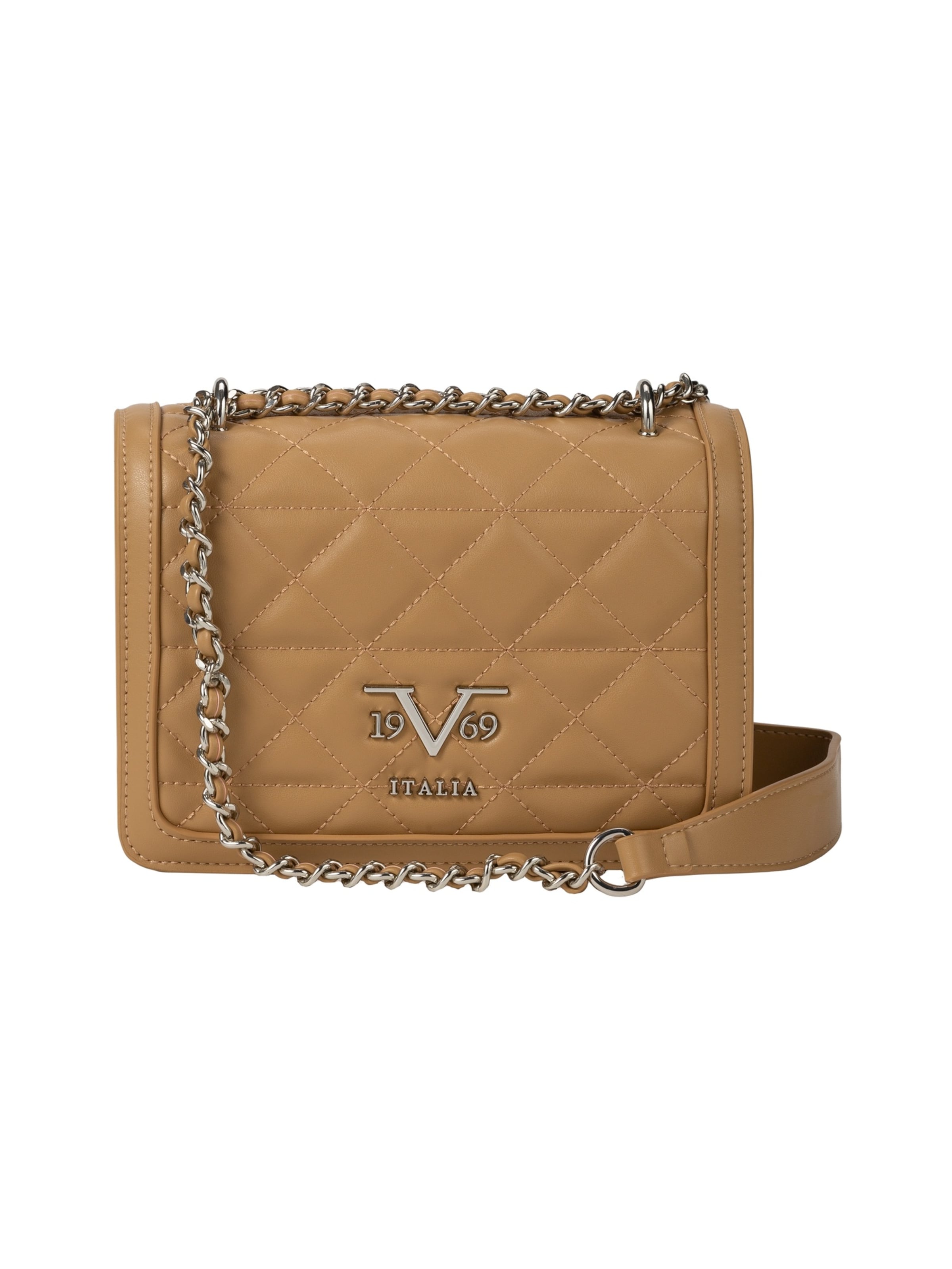 19V69 ITALIA Crossbody bag 'Gaby Silver' in Brown: front