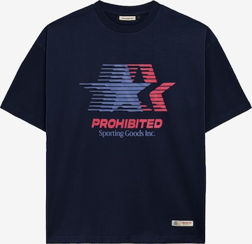 Prohibited Shirt in Blauw: voorkant