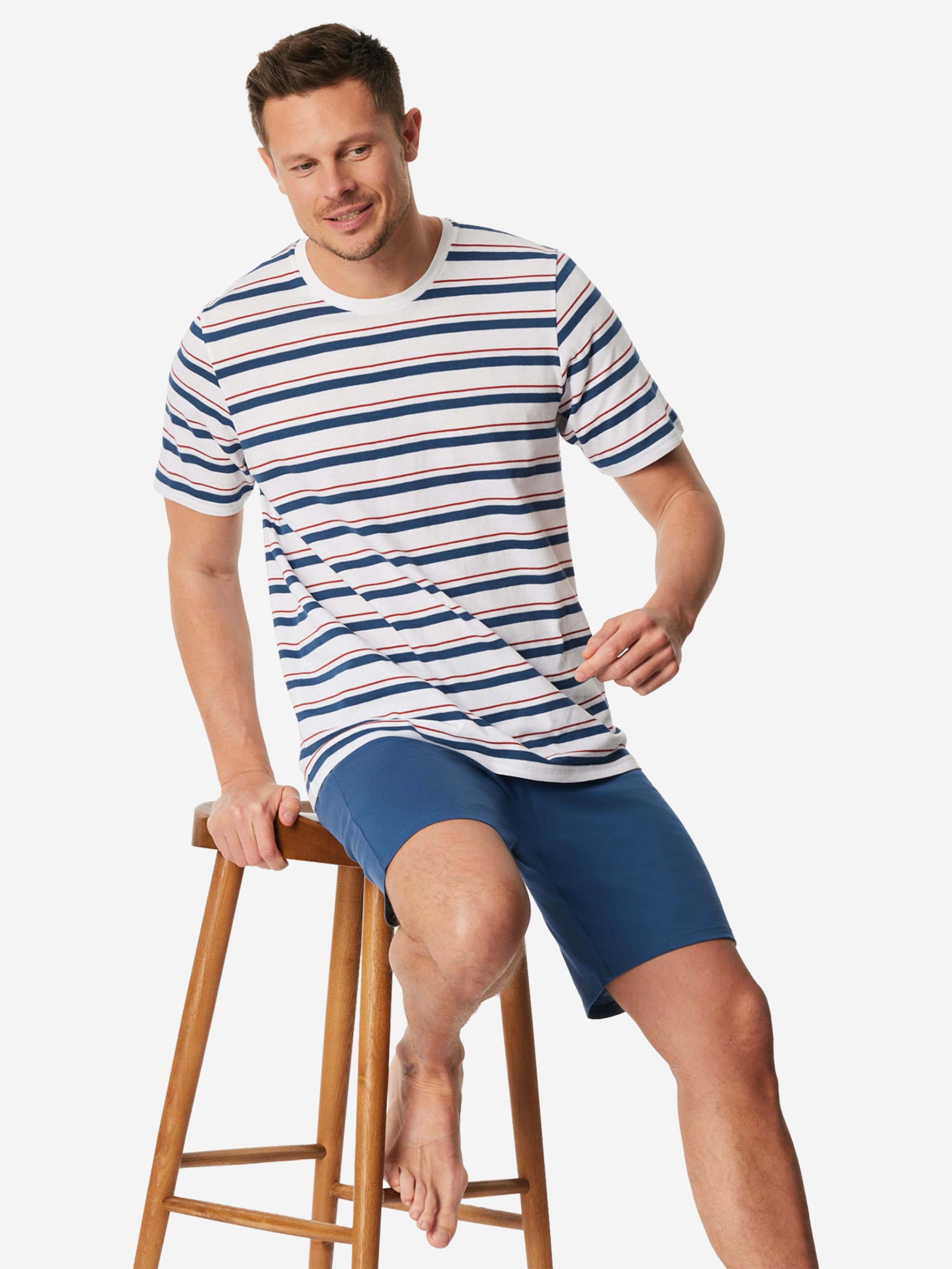 Pyjama court ' Casual ' SCHIESSER en bleu