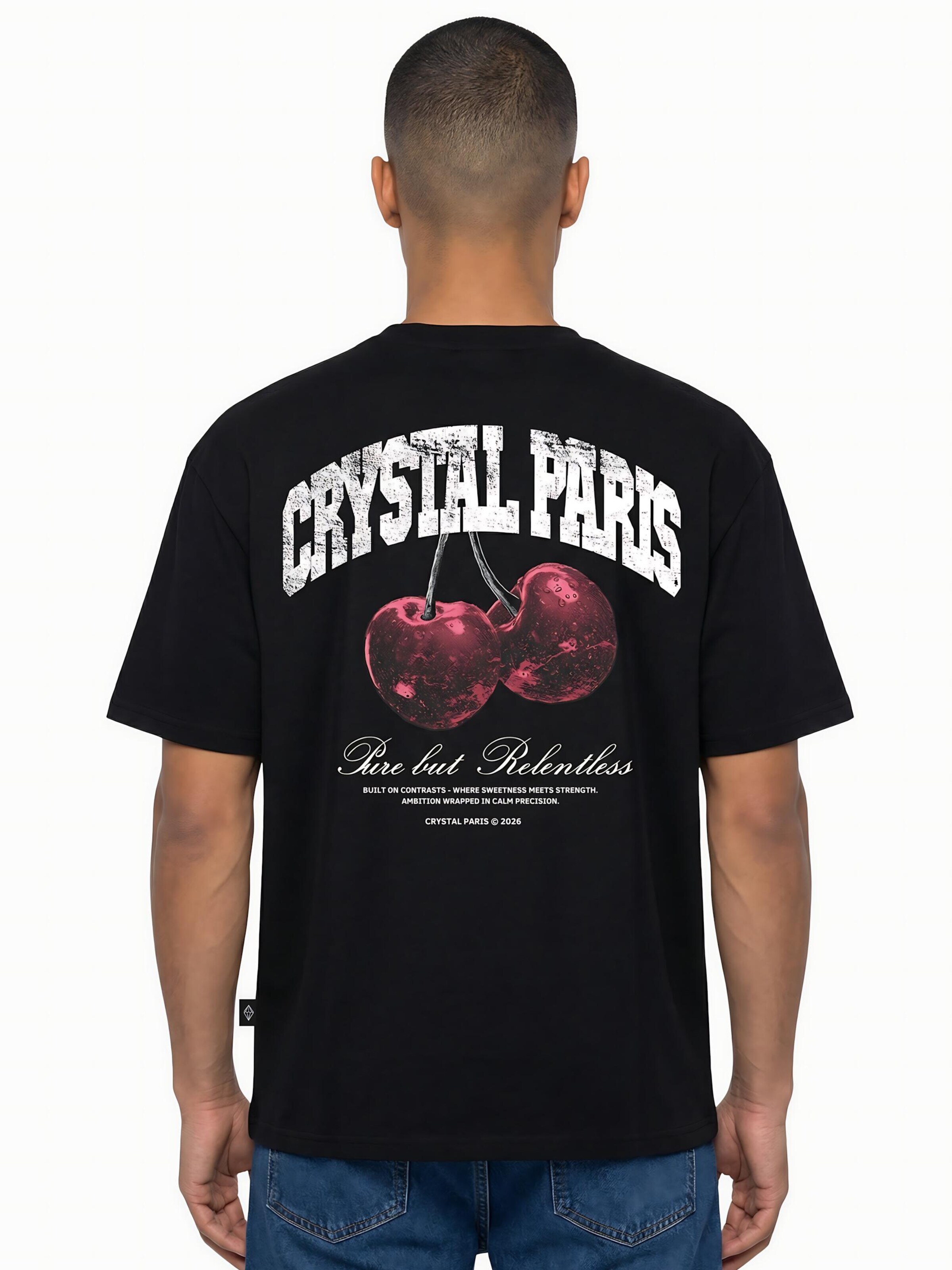 Crystal Paris Shirt 'Relentless' in Zwart