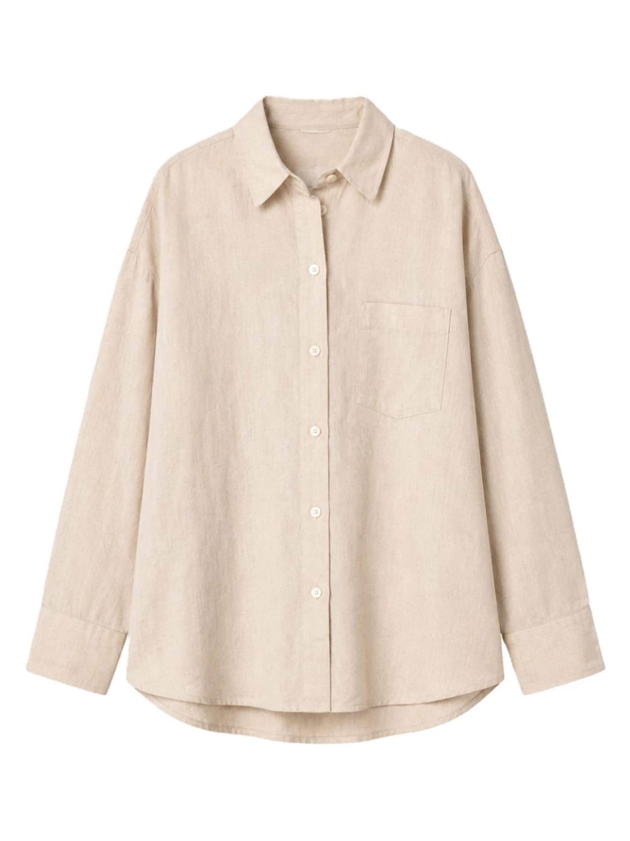 BREEZERA Blouse in Beige: front