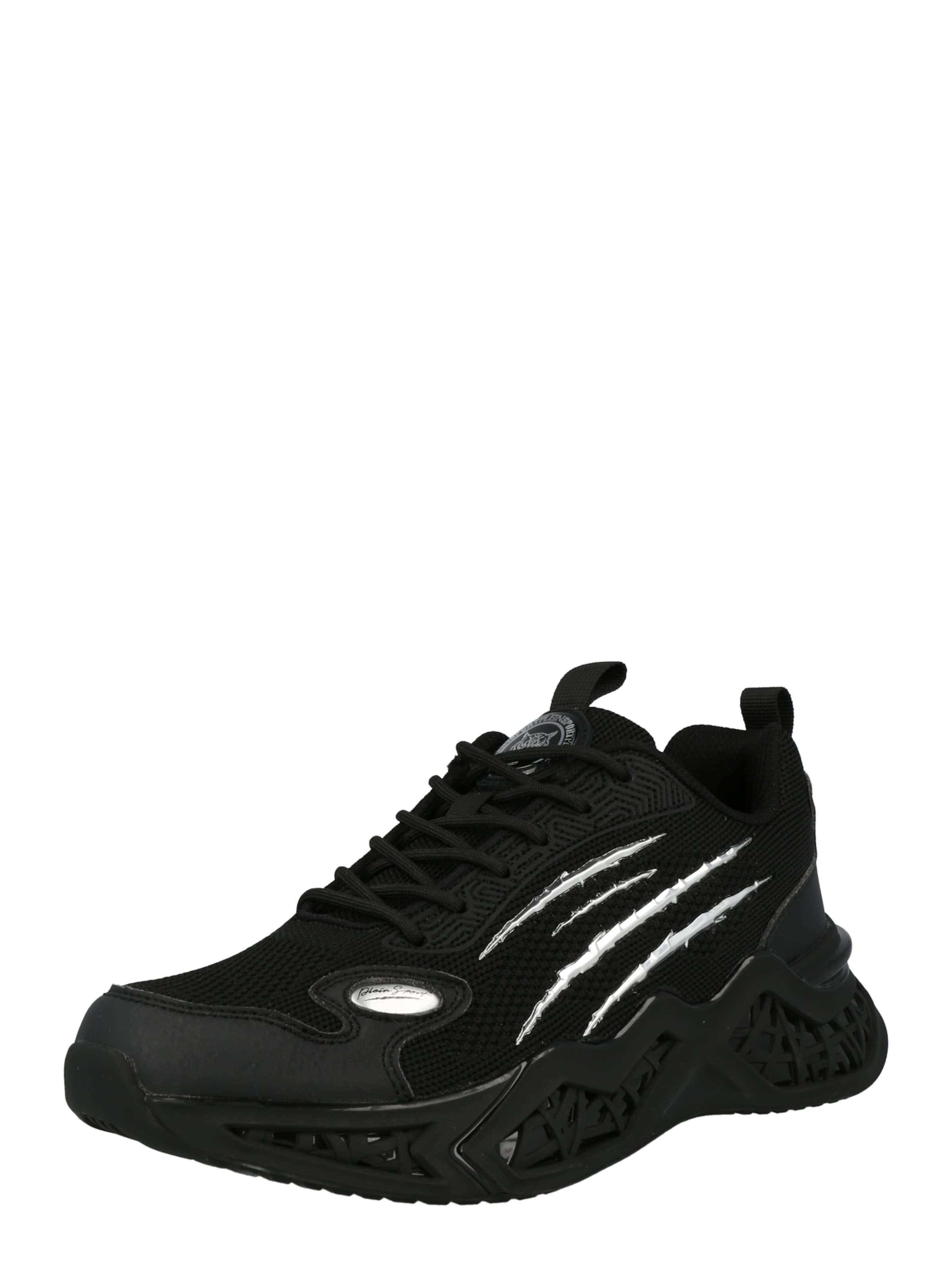 Plein Sport Platform trainers in Black: front