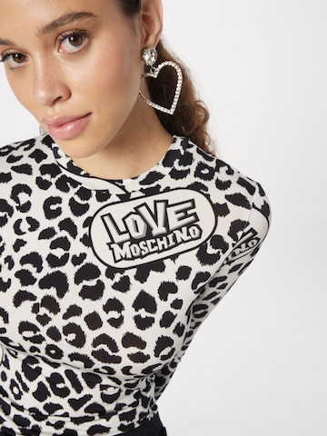 T-shirt Love Moschino en noir