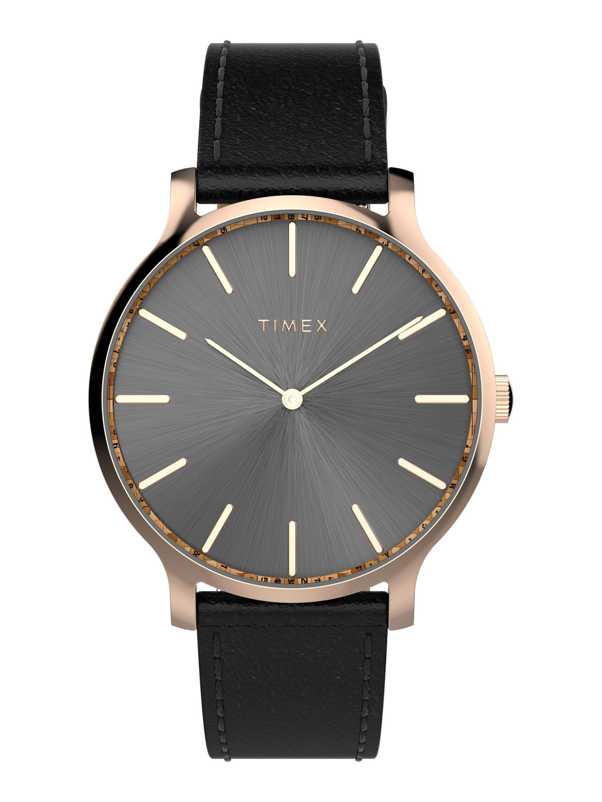 TIMEX Analogt ur 'Transcend' i sort: forside