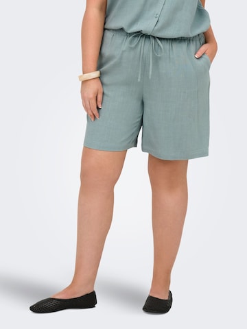 Loosefit Pantaloni 'CARSiesta' di ONLY Carmakoma in verde: frontale