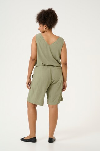 Wide leg Pantaloni 'Mille' di KAFFE CURVE in verde