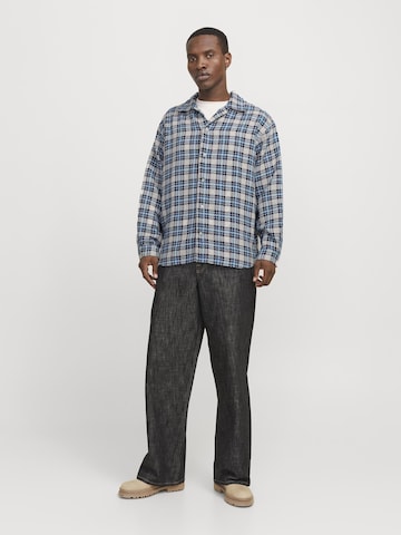 JACK & JONES Regular fit Button Up Shirt in Blue