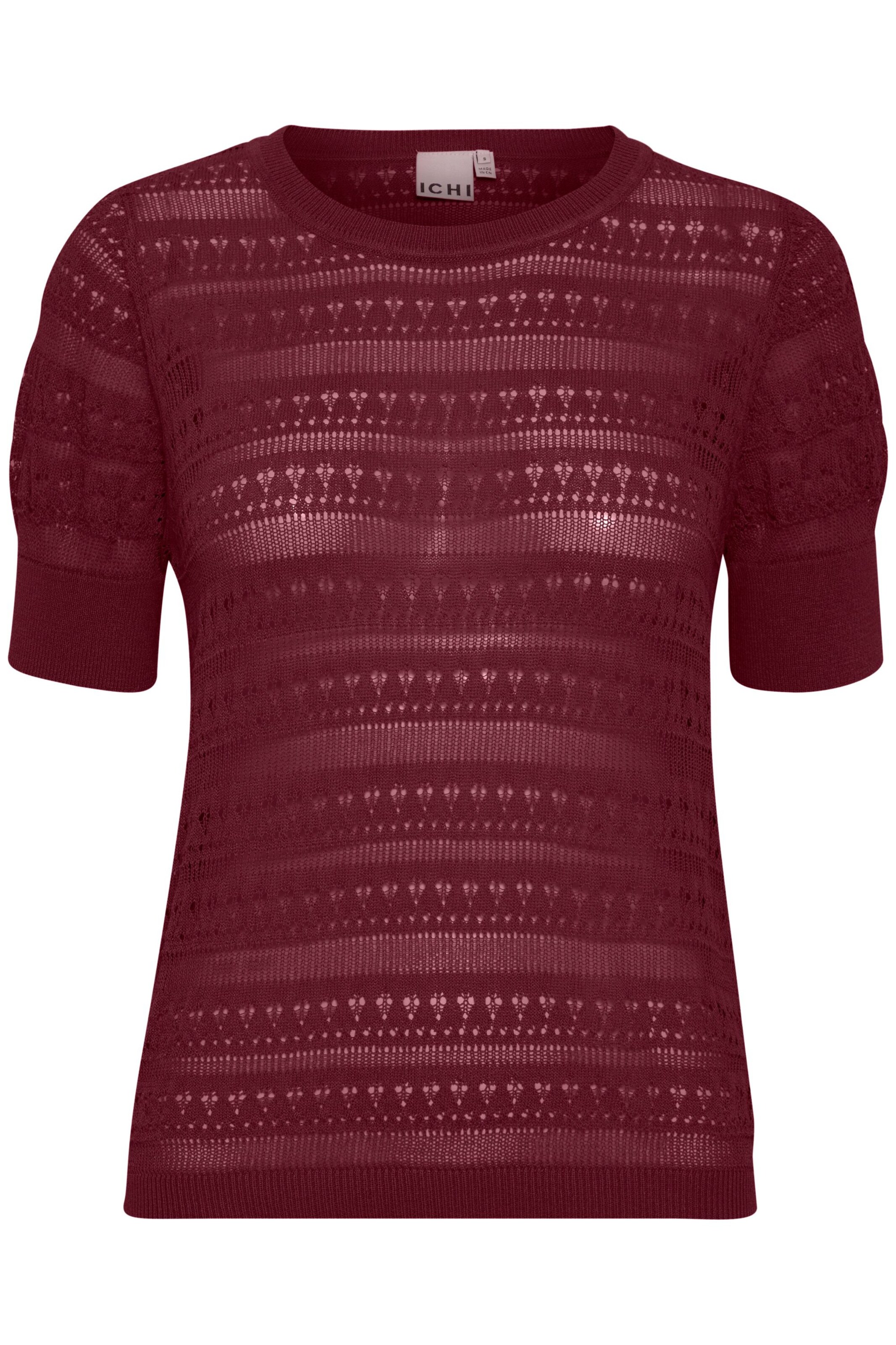 ICHI Pullover 'IHMarinda' i M i vinrød, Produktvisning