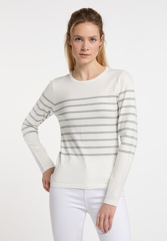 DreiMaster Maritim Pullover in Weiß: Vorderseite