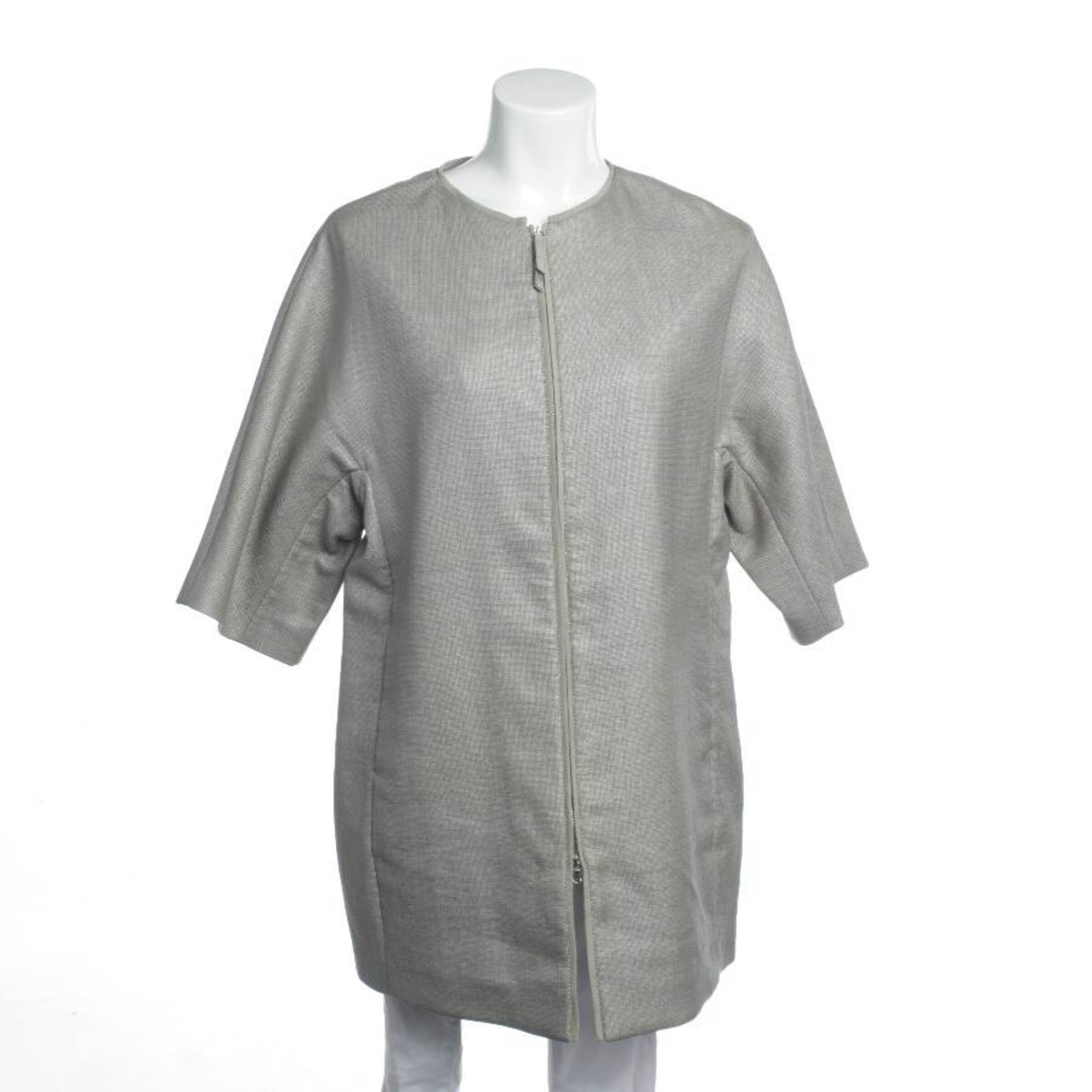 Fabiana Filippi Jacket & Coat in M in Grey: front