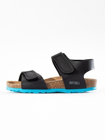 Bayton Sandal 'Ulys' in Black: front