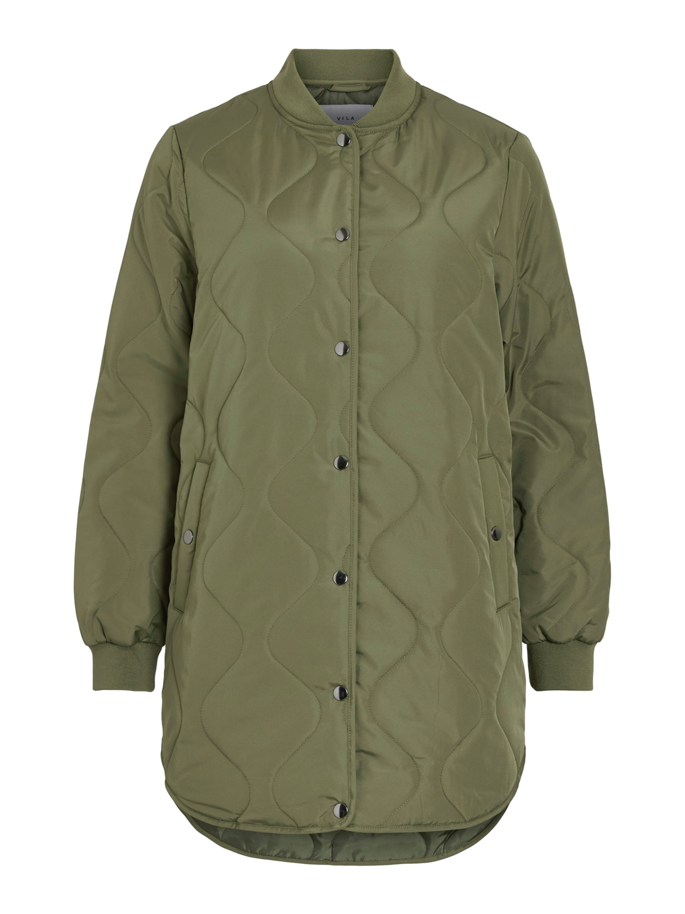 VILA Ανοιξιάτικο και φθινοπωρινό παλτό &#x27;VITATE&#x27; σε πράσινο: μπροστά