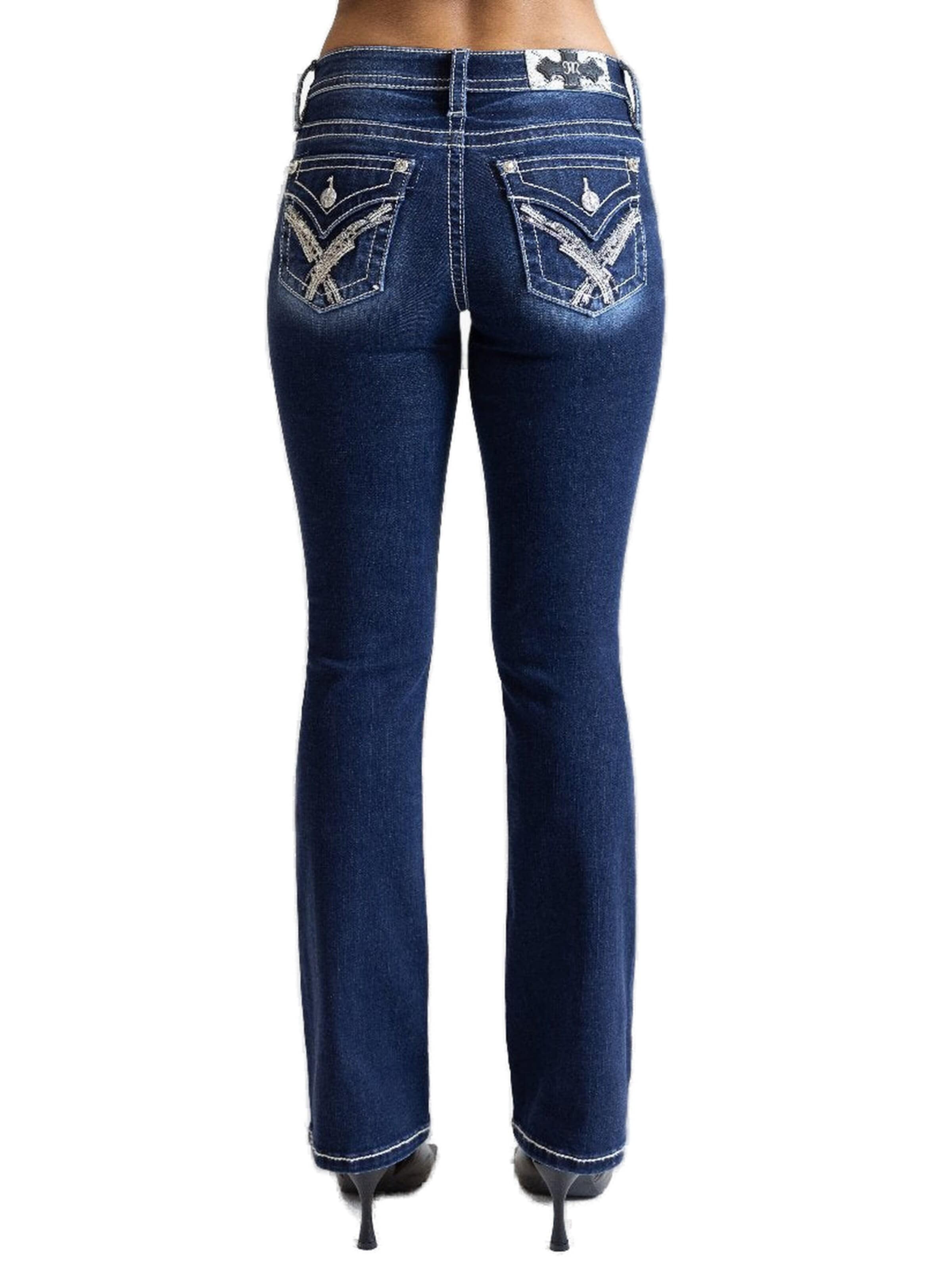 Miss Me Boot cut Jeans 'D1117 Mid-Rise Boot' in Blue