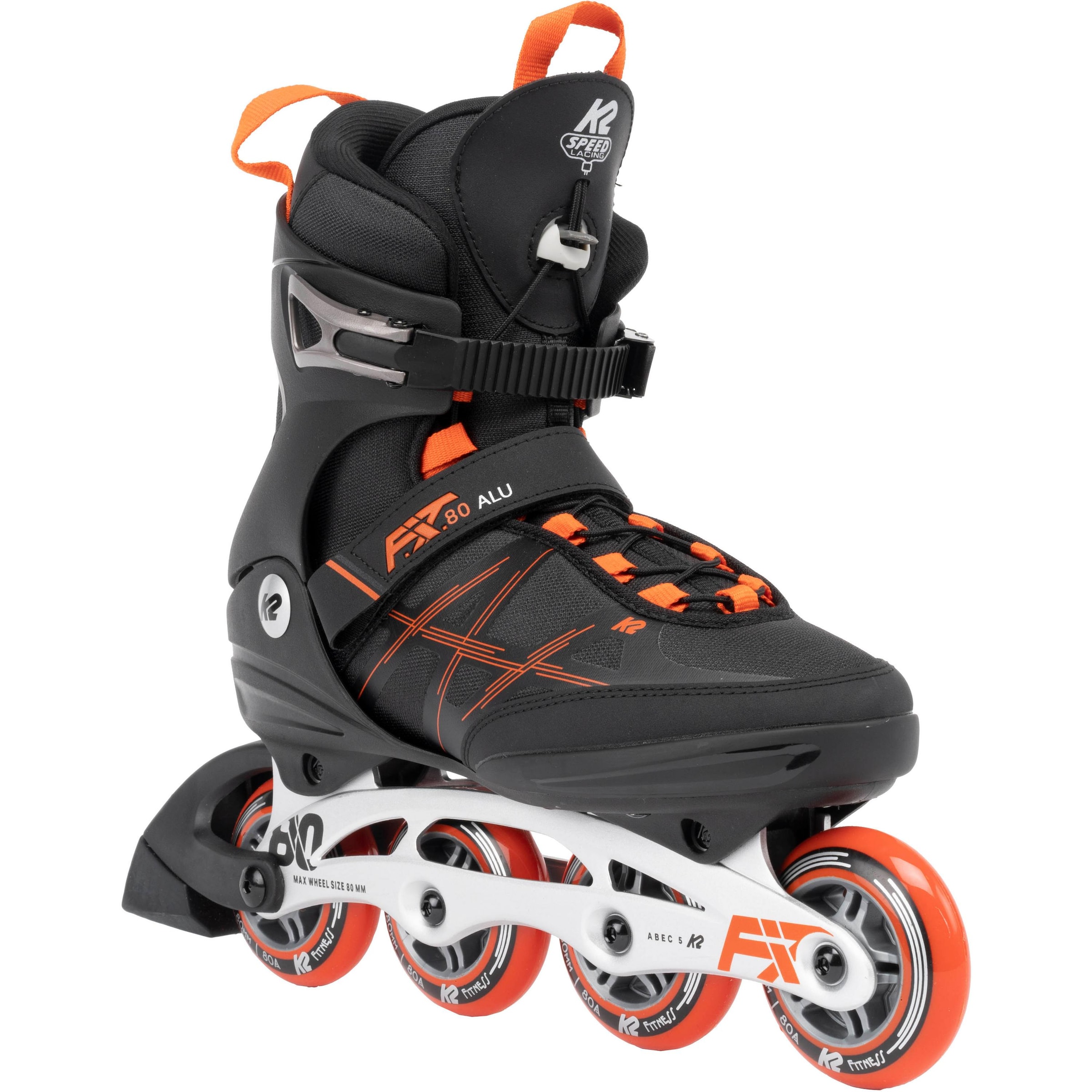 K2 Inline and Roller Skates in Black: front