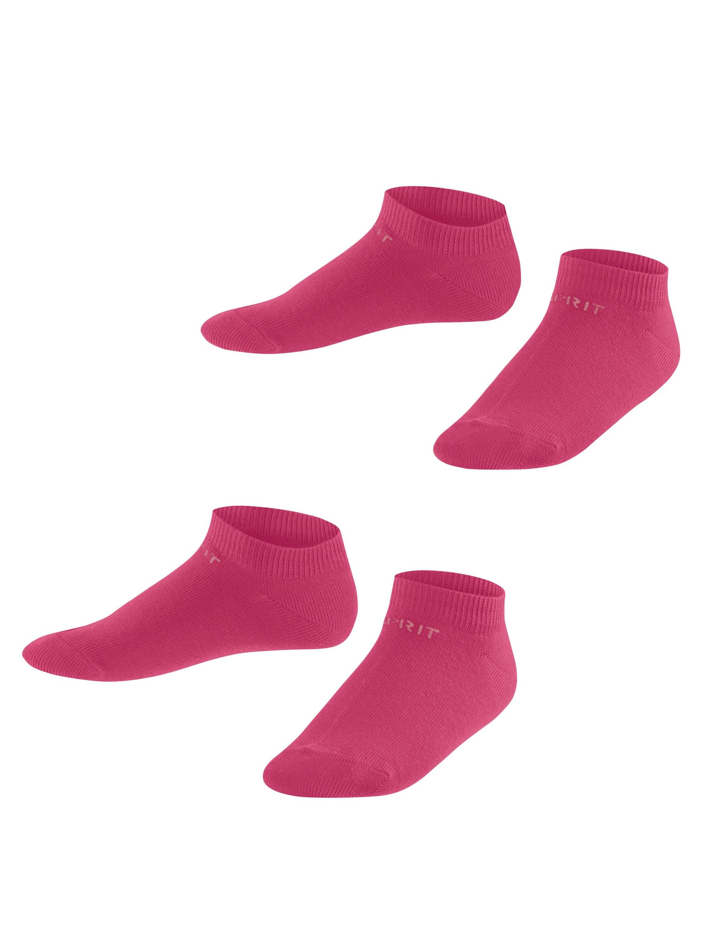 ESPRIT Socken 'Foot Logo 2-Pack'‌‌‌‌ in Rot: Vorderseite