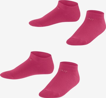 ESPRIT Socken 'Foot Logo 2-Pack' in Rot: Vorderseite