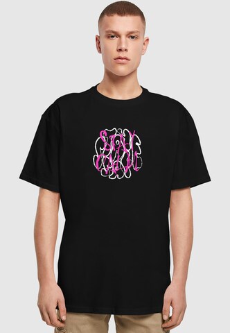 Merchcode T-Shirt 'Stay Safe' in Schwarz: Vorderseite