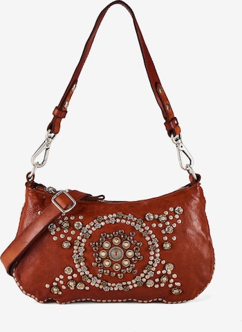 Campomaggi Schoudertas 'Teresa' in Bruin: voorkant