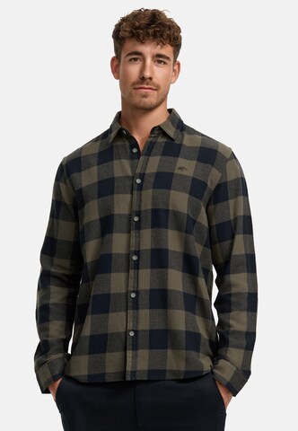 INDICODE JEANS Regular fit Overhemd in Groen: voorkant