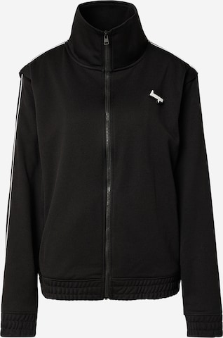 HUGO Collegetakki 'Dateam_B' värissä musta: etupuoli