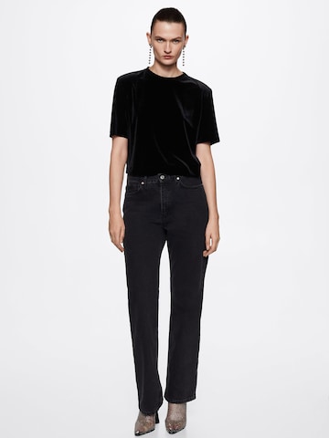 MANGO Shirt 'XLURIV' in Black