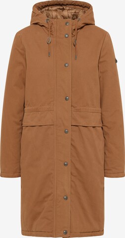 Manteau d’hiver DreiMaster Vintage en marron : devant