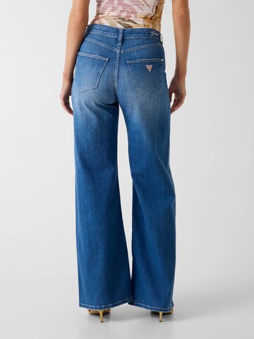 GUESS Wide Leg Jeans 'Bellflower' in Blau