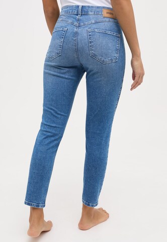 Coupe slim Jean 'Ornella' Angels en bleu