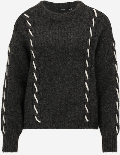 Megztinis 'VMILINA' iš Vero Moda Petite, spalva – tamsiai pilka / balta, Prekių apžvalga