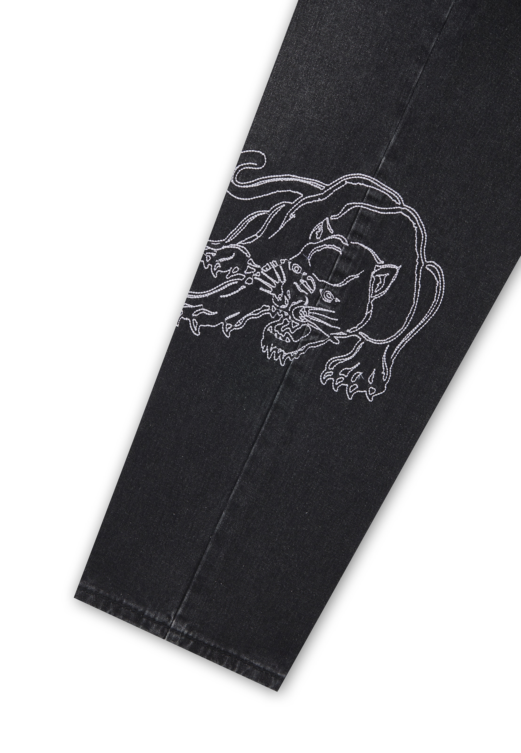 Ed Hardy Ohlapna forma Kavbojke 'Gothic Panther' | črna barva