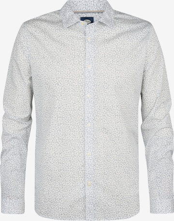 Petrol Industries Slim Fit Hemd 'Surfcrest' in Weiß: Vorderseite
