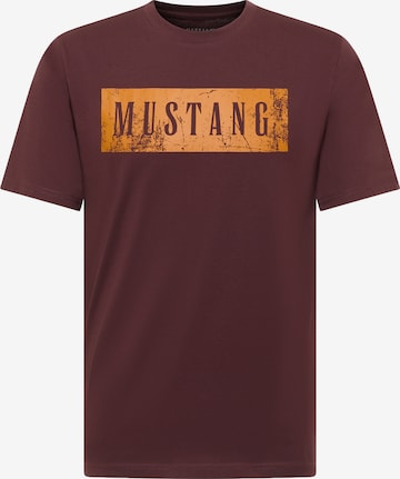 MUSTANG Tričko 'Austin' - Hnedá: predná strana