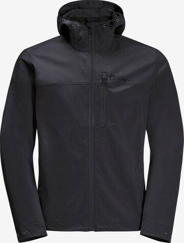 JACK WOLFSKIN - Chaqueta de montaña 'DESERT WIND' en negro: frente