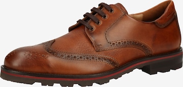 LLOYD SELECTED Lace-Up Shoes in Brown: front