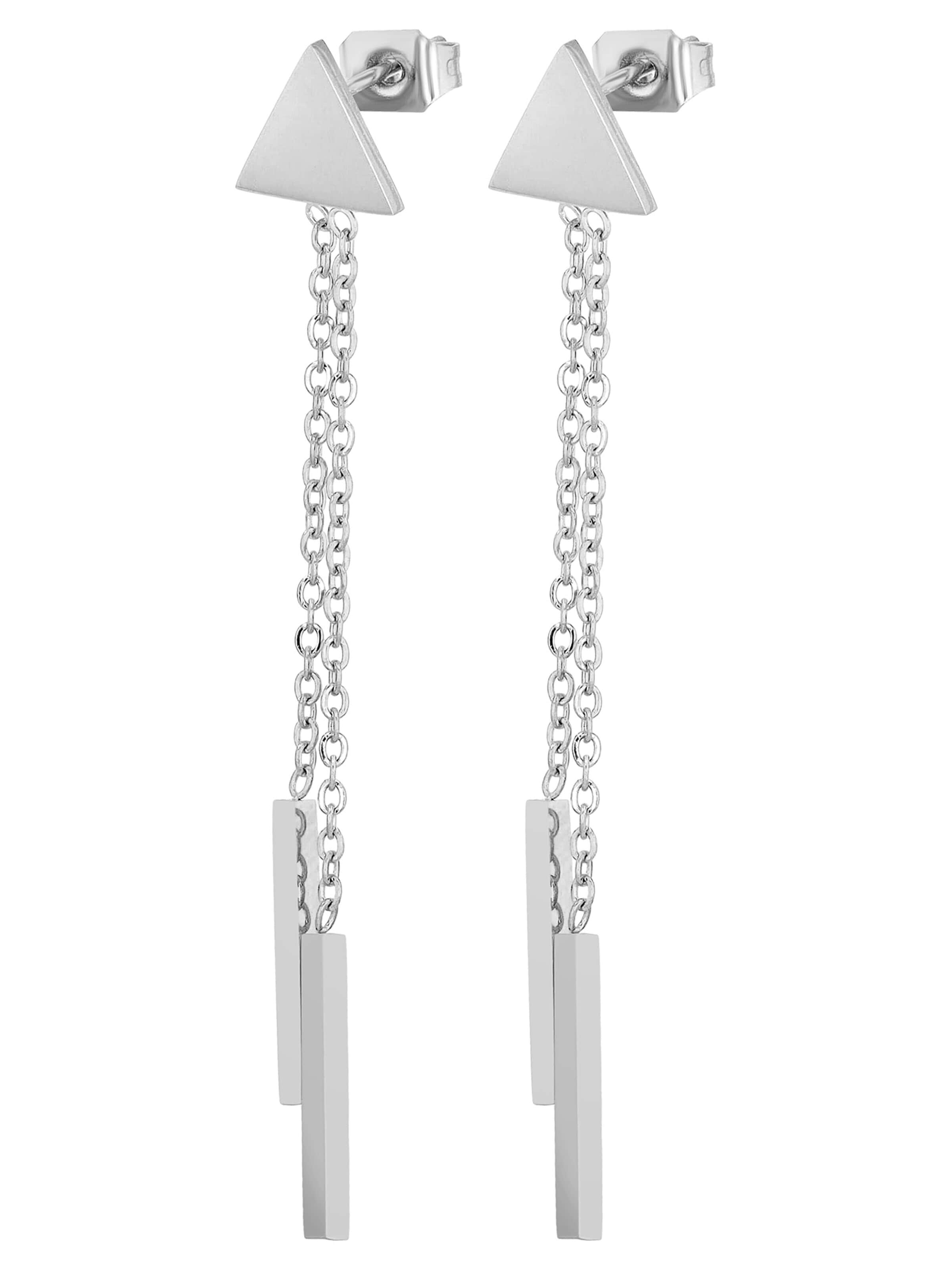 Akzent Earrings 'Ladia, langlebig' in Silver