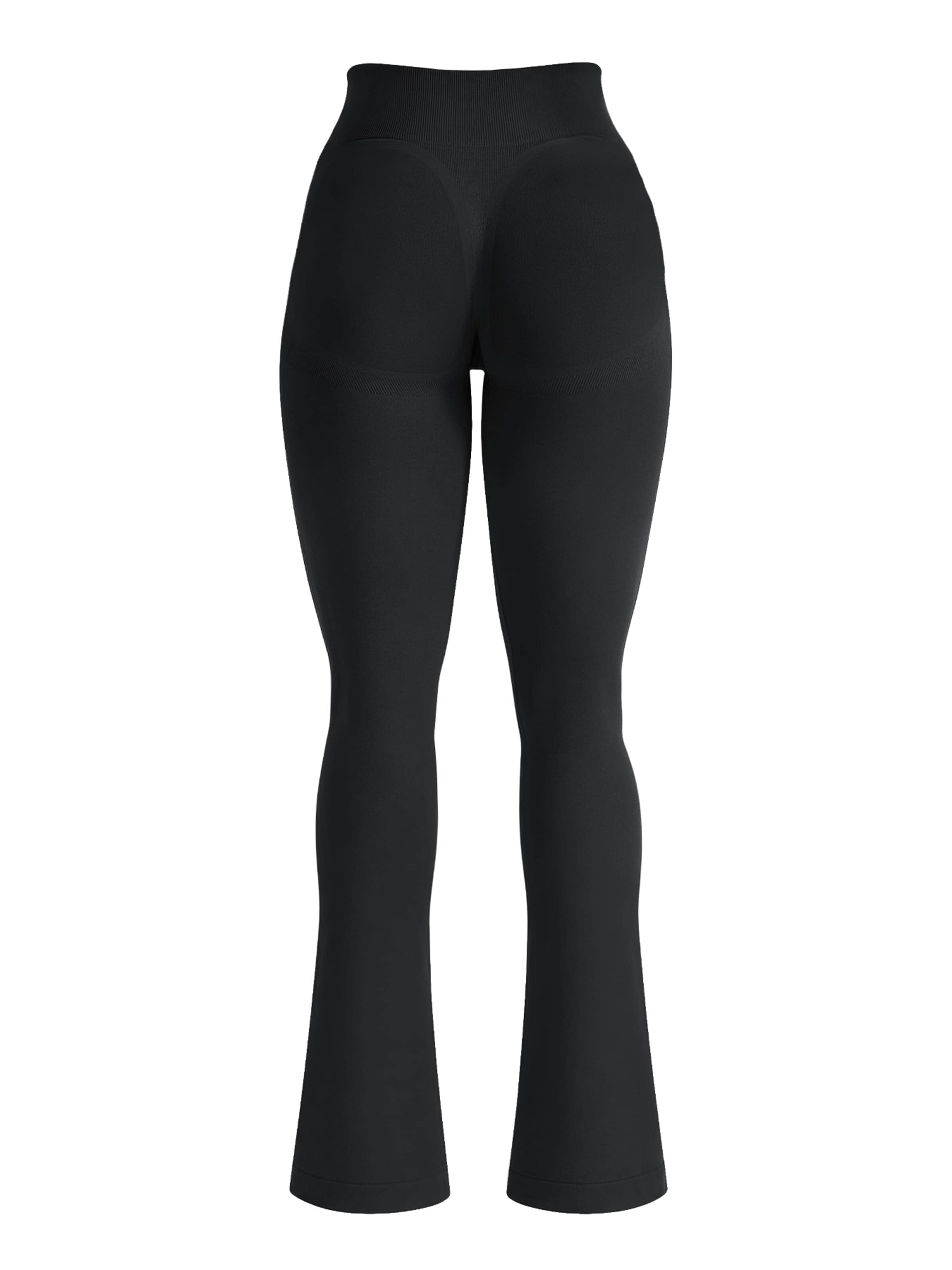 ZAAYO Flared Workout Pants 'Women's Butt Lifting Flare Yoga Pants' in Black: front