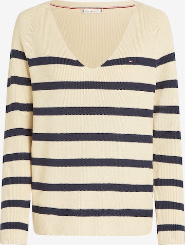 TOMMY HILFIGER Pullover in Weiß: Vorderseite