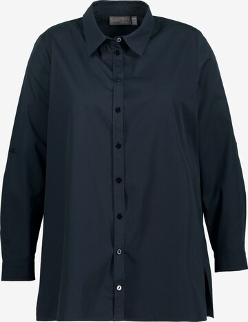 Ulla Popken Blouse in Blauw: voorkant