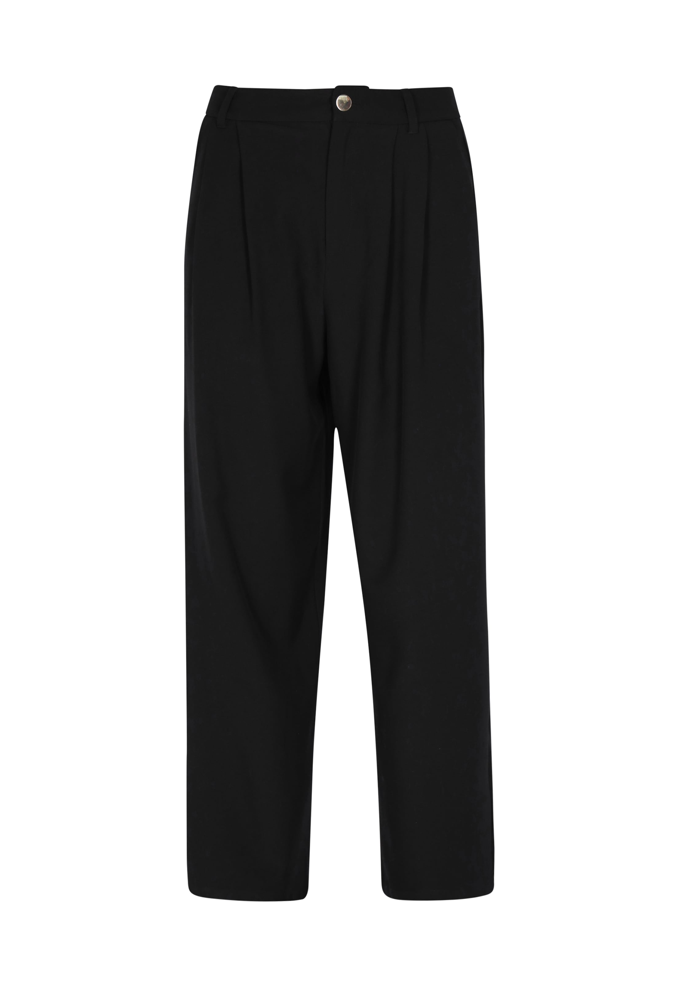 faina - Loosefit Pantalón plisado en negro: frente