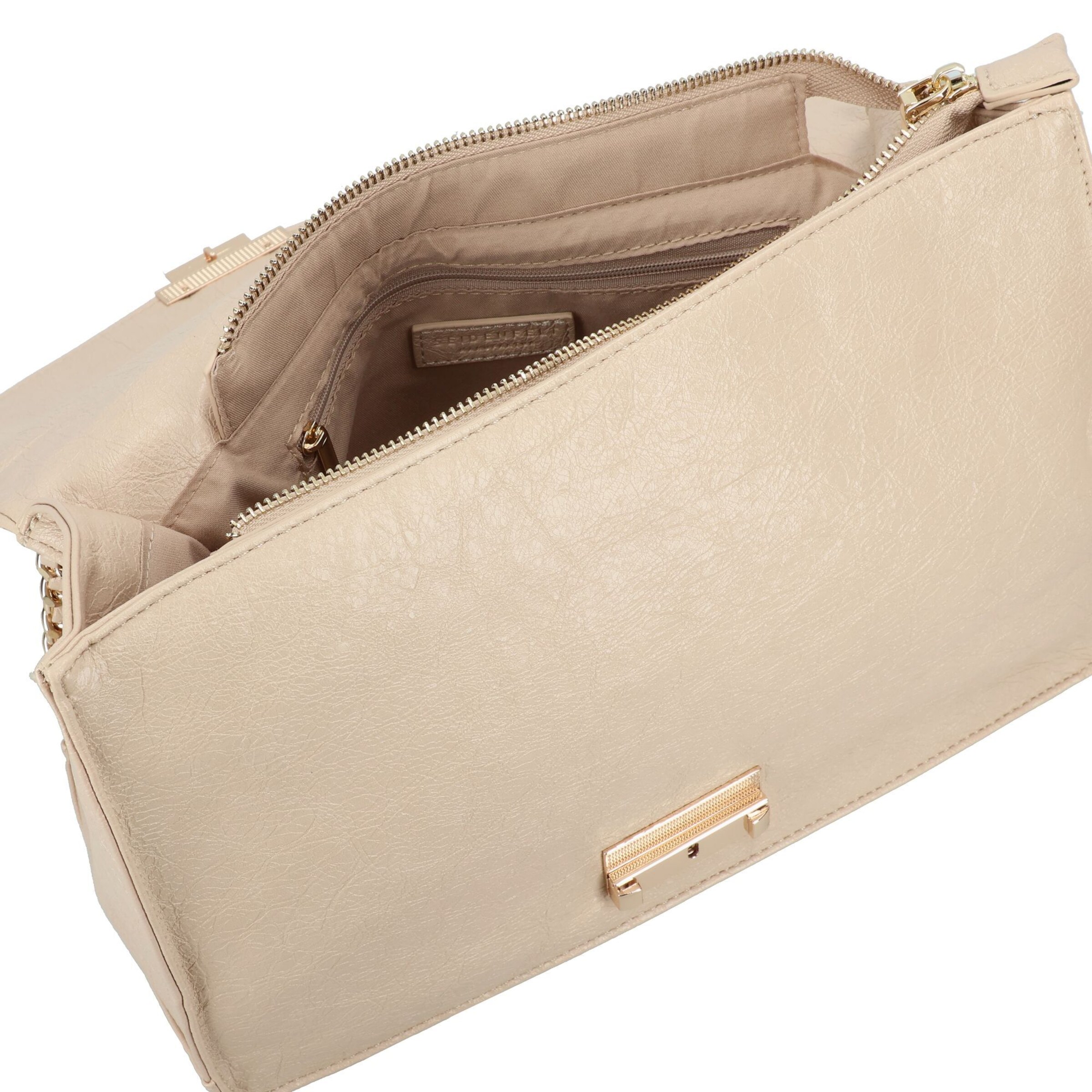 Seidenfelt Schoudertas 'Vejen' in Beige