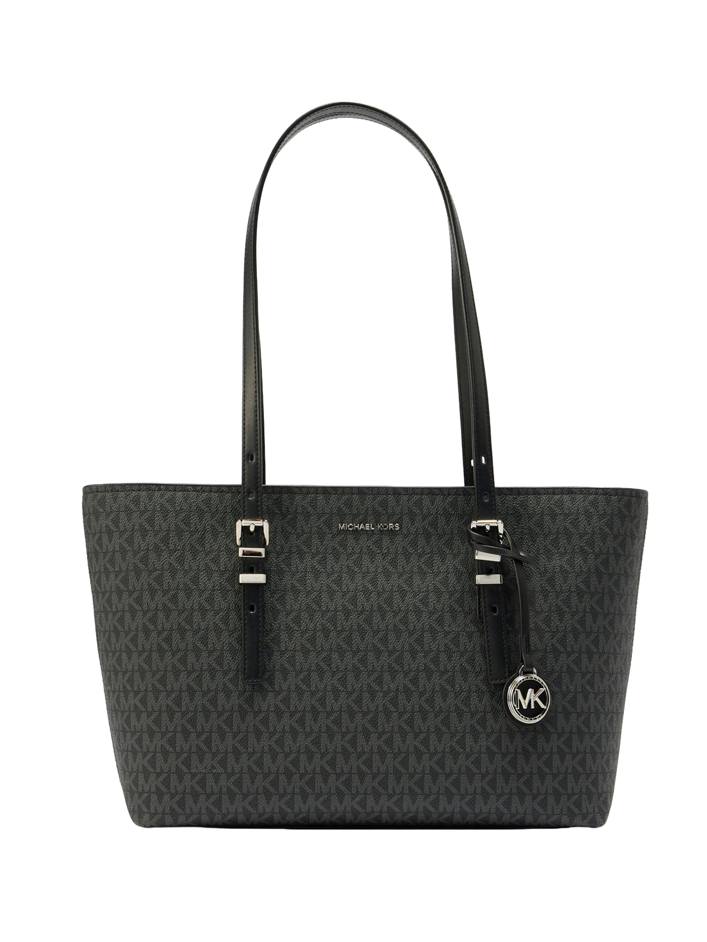 Pirkinių krepšys iš MICHAEL Michael Kors, spalva – tamsiai pilka / juoda, Prekių apžvalga