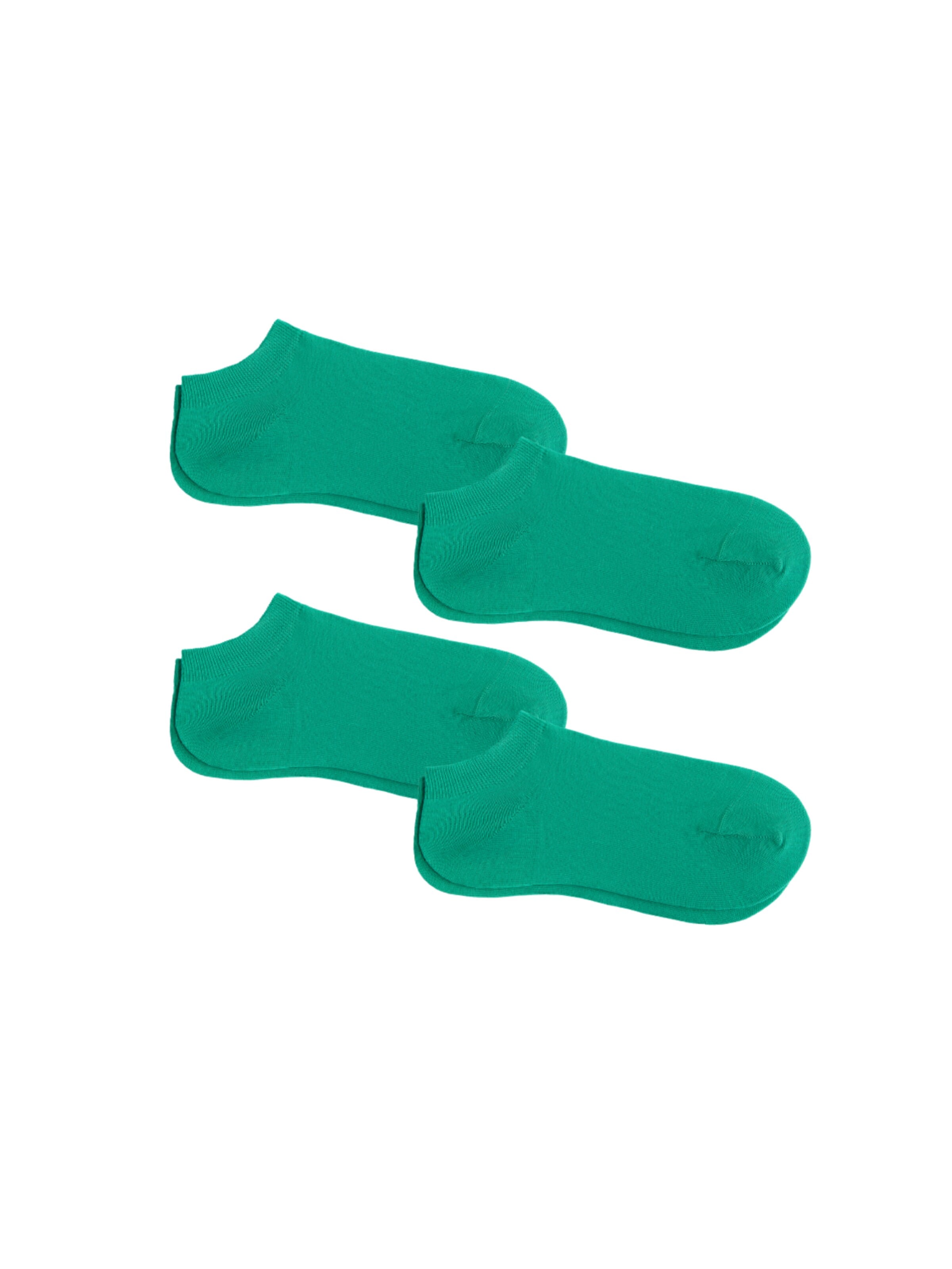 Albero Natur Ankle Socks 'Bio-Baumwoll-Sneakersocken Unisex - 4er Pack' in Green: front